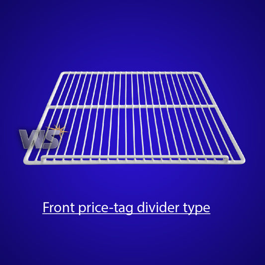 PE Coated Shelve - Front price-tag stopper type