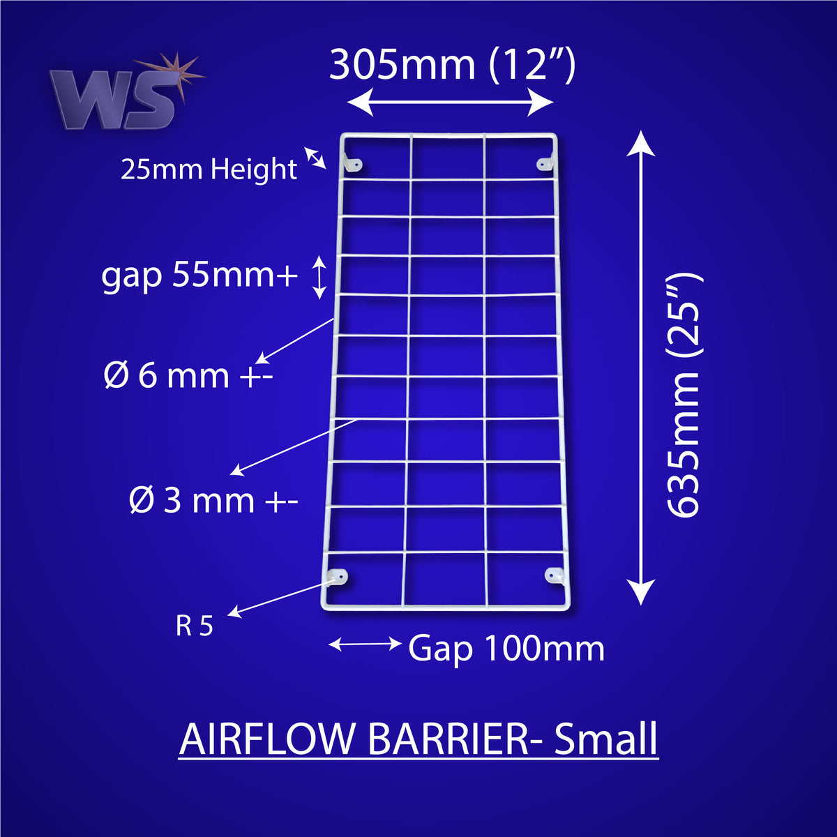 REFRIGERATOR AIRFLOW BARRIER- SMALL FLEXY